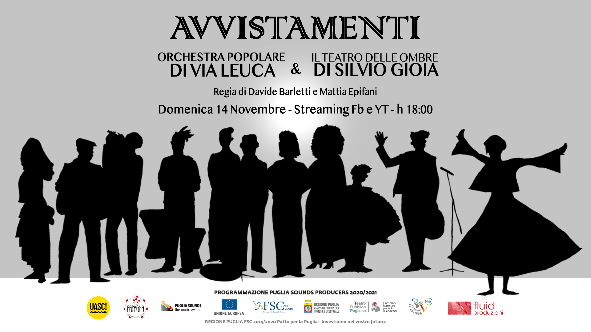 AVVISTAMENTI CON L'ORCHESTRA POPOLARE DI VIA LEUCA